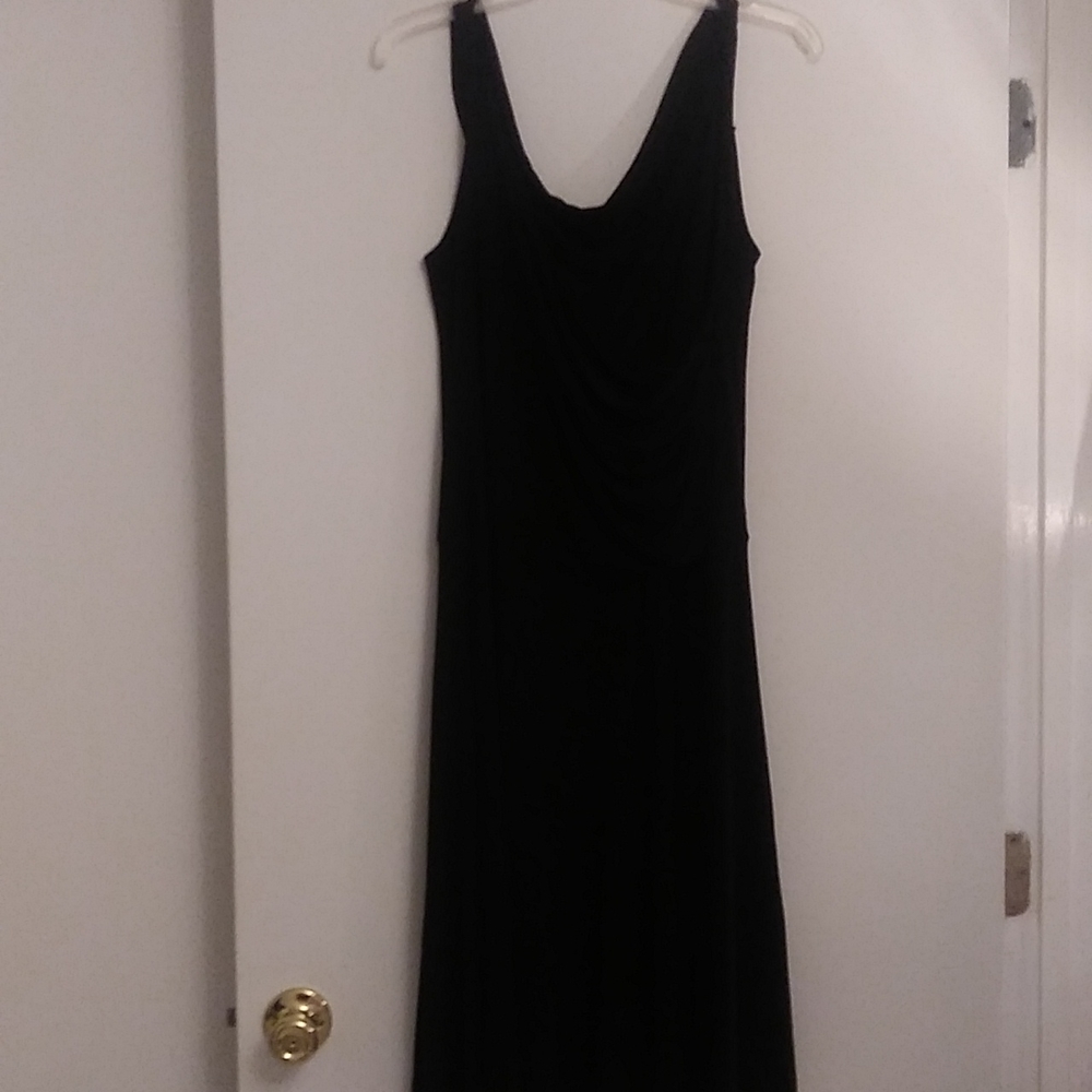 Black Midi Wrap Dress